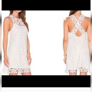 NWT WAYF White Lace dress size M